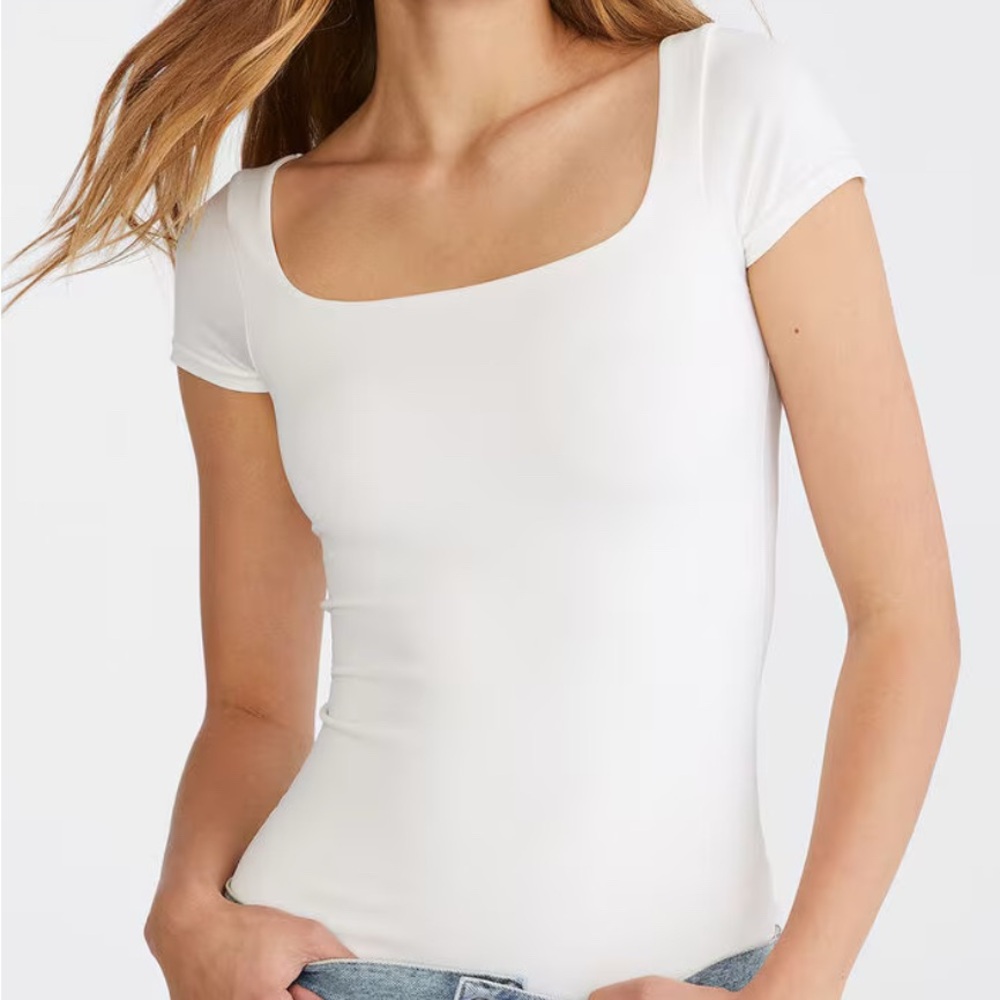 Aeropostale White Short Sleeve Tee